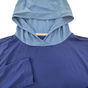 Draddy‎ Sport Blue Hooded Long Sleeve Golf  Pullover Fall Invitational M